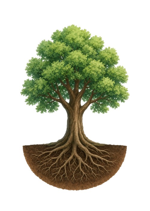 Árbol en crecimiento: el compromiso sostiene la misión