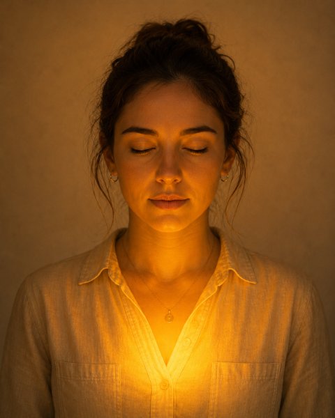 Luz en corazón